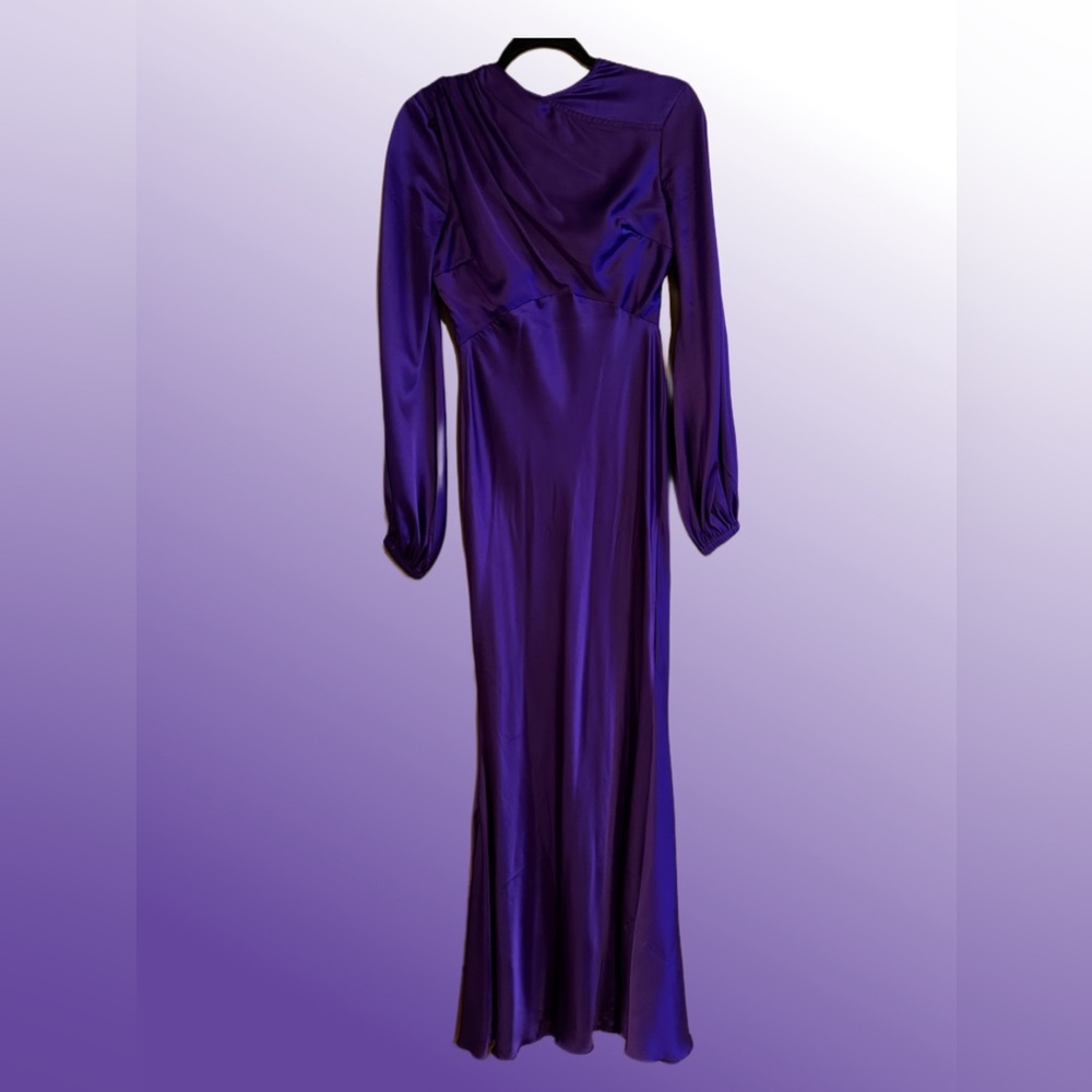 ASOS Satin Effect Long Button Back Gown